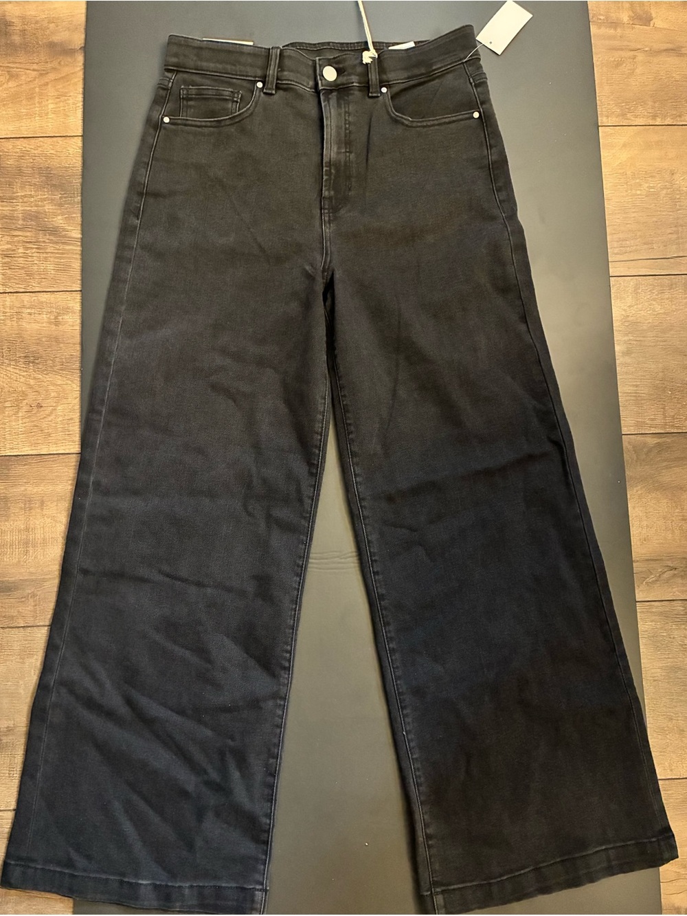 Ultra High-Rise wide leg Black Women's Jeans